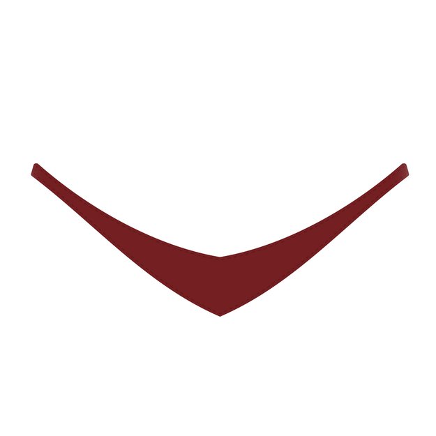 The scarf for plush - dark red