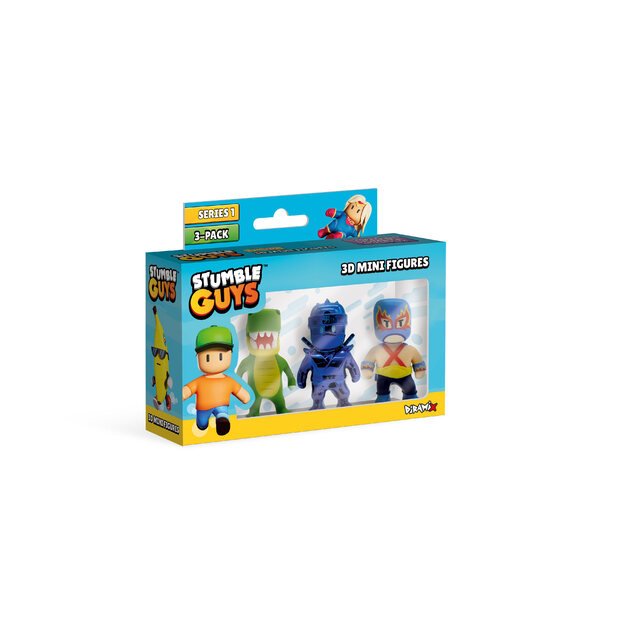STUMBLE GUYS 3D MINI FIGURES 3 PCS