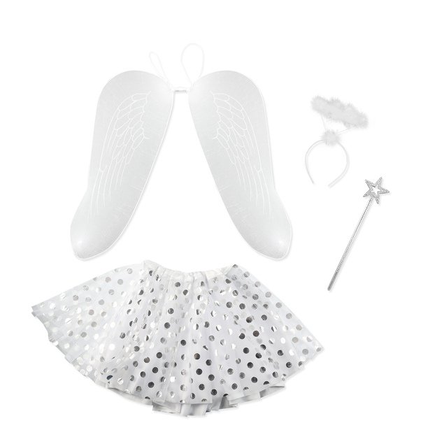 Vaikiškas angelo kostiumo sijonėlis su aksesuarais 3