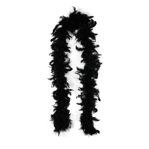 Juoda plunksninė boa 2 m 1