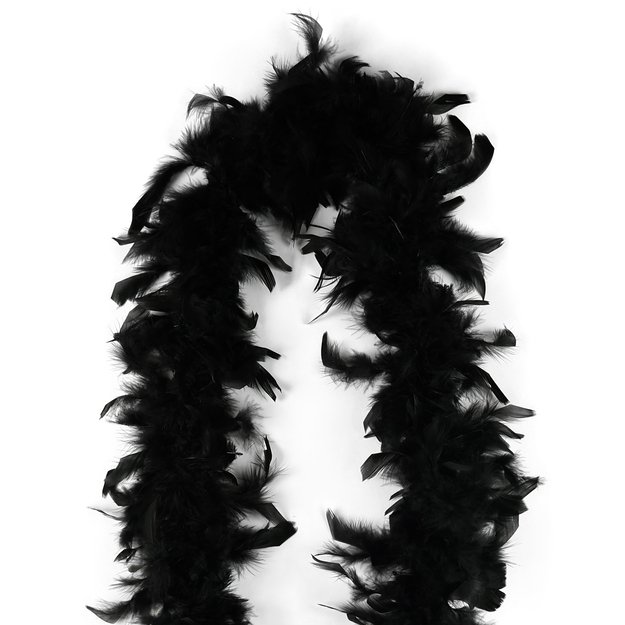 Juoda plunksninė boa 2 m 3