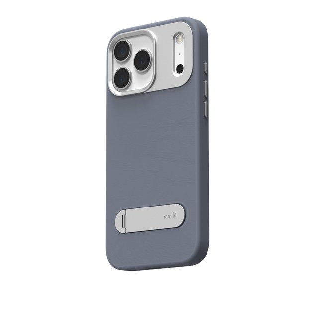 „Moshi Kameleon MagSafe“ – „iPhone 17 Pro Max“ dėklas su stovo funkcija (tamsiai mėlynas)