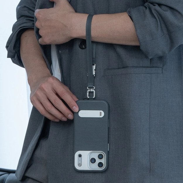 „Moshi Kameleon MagSafe“ – „iPhone 17 Pro Max“ dėklas su stovo funkcija (tamsiai mėlynas) 9