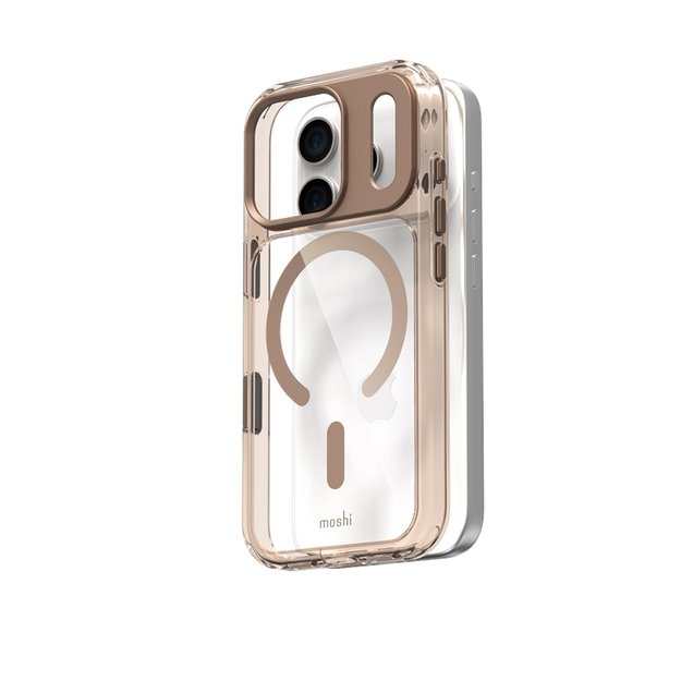 „Moshi iGlaze MagSafe“ – „iPhone 17 Pro“ dėklas (bronzinė)