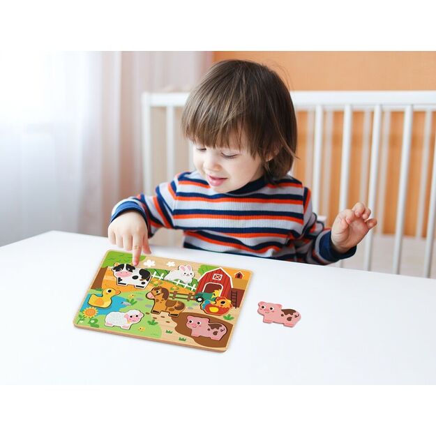 2Kids Žaislai Ūkio Dėlionė 1