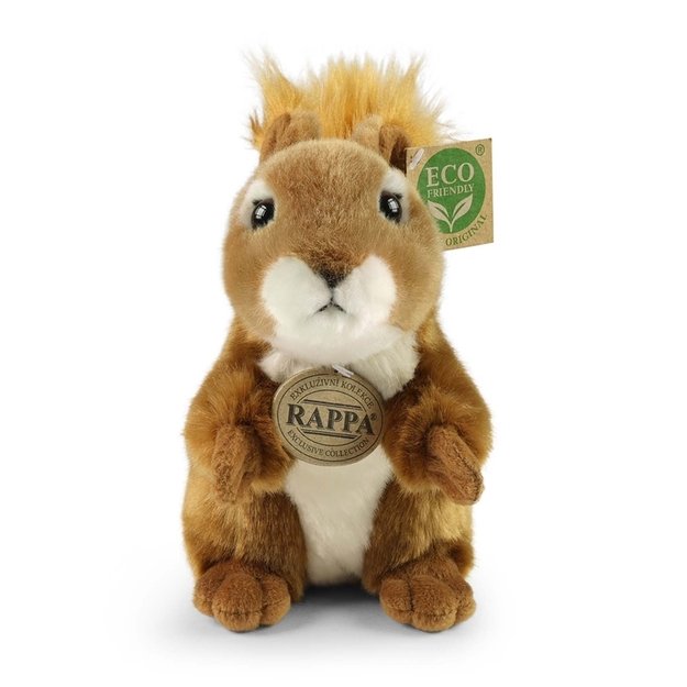 Rappa - pliušinis realistiškas žaislinis voverė 20 cm, ekologiškas 4