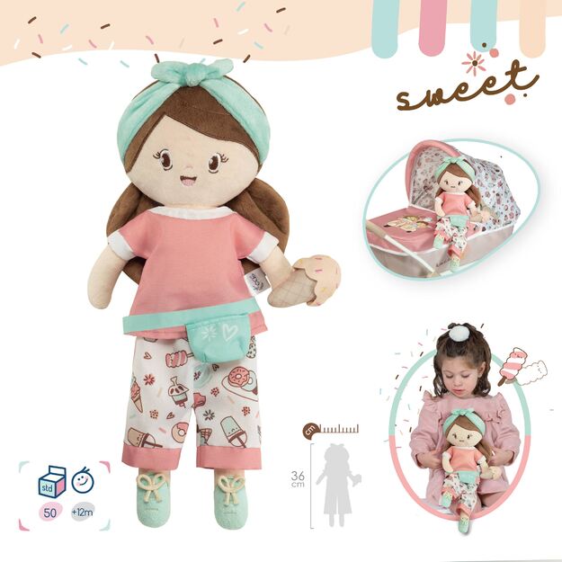 DeCuevas pliušinė lėlė SWEET - 36 cm 4
