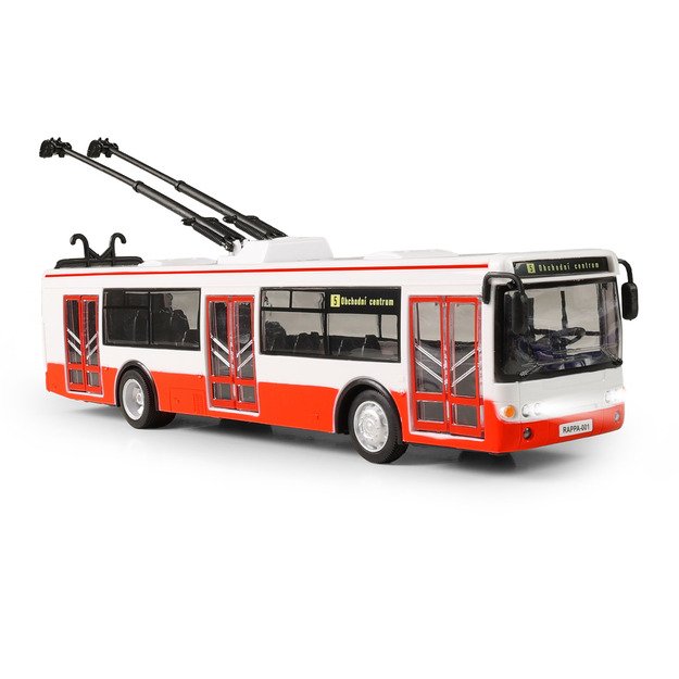 Trolleybus Czech reporting stops 28 cm