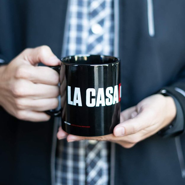 La Casa De Papel - Keraminis puodelis dovanų dėžutėje 330 ml (La Casa De Papel logotipas) 13