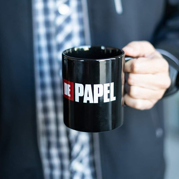 La Casa De Papel - Keraminis puodelis dovanų dėžutėje 330 ml (La Casa De Papel logotipas) 14