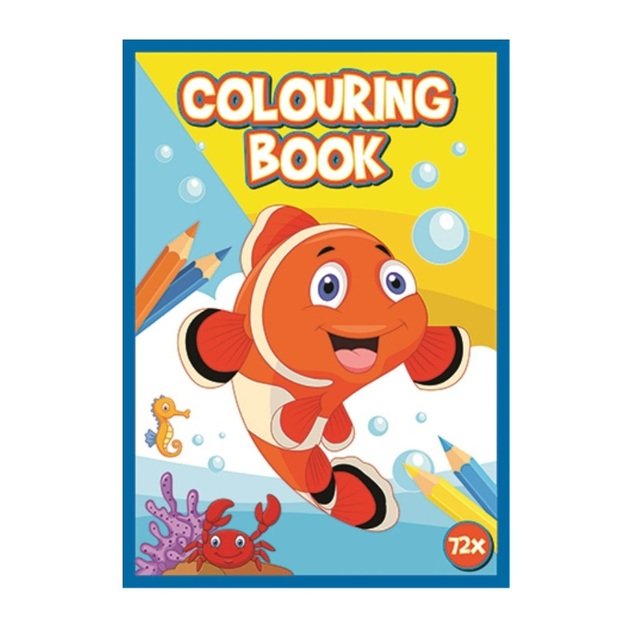 Spalvinimo knygelė, 72 puslapių, A4 formato, „Jūrų pasaulis“