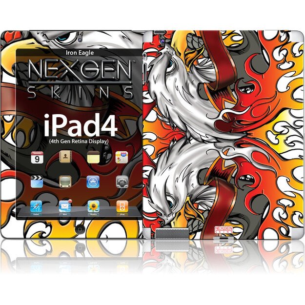 Nexgen Skins su 3D efektu, skirtas iPad 2/3/4 (Iron Eagle 3D)