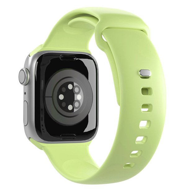 PURO ICON – elastingas dirželis, skirtas Apple Watch 42/44/45/49 mm (S/M & M/L) (Matcha Green)