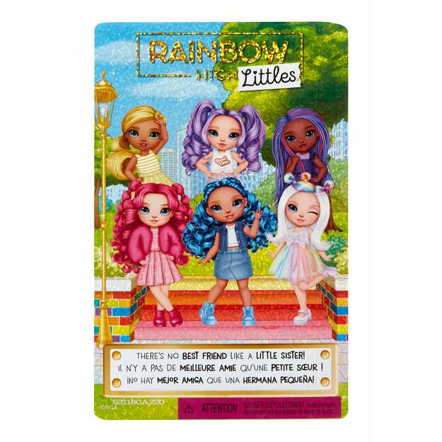 „Rainbow High Littles“ lėlės – rausvai violetinės 6