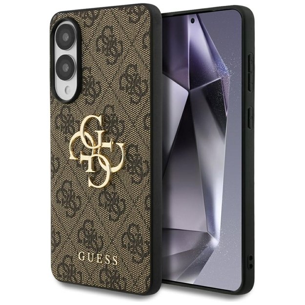 „Guess Big 4G Logo Classic Logo“ dėklas, skirtas „Samsung Galaxy S25 Edge“ (rudas)