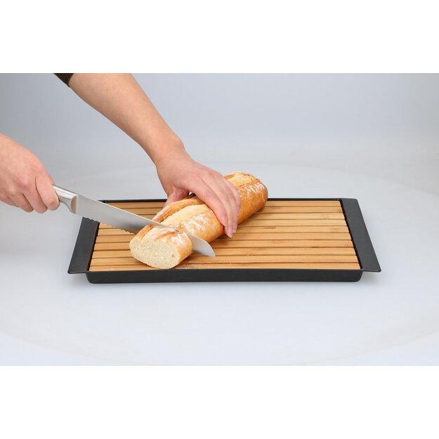 Alpina - Bambukinė duonos lenta su trupinių padėklu 3