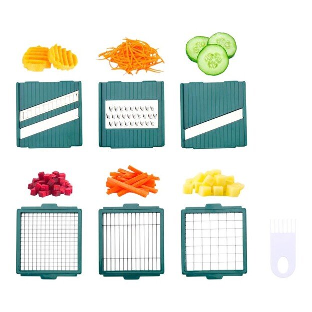 Alpina - Mandoline / daugiafunkcinė daržovių pjaustyklė su 6 ašmenimis 27,5x11x10,8 cm 3