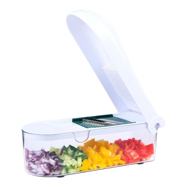 Alpina - Mandoline / daugiafunkcinė daržovių pjaustyklė su 6 ašmenimis 27,5x11x10,8 cm