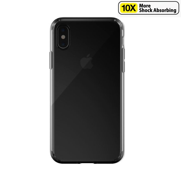 „Just Mobile Tenc“ oro dėklas, skirtas „iPhone Xs“ / „X“ (Crystal Black)