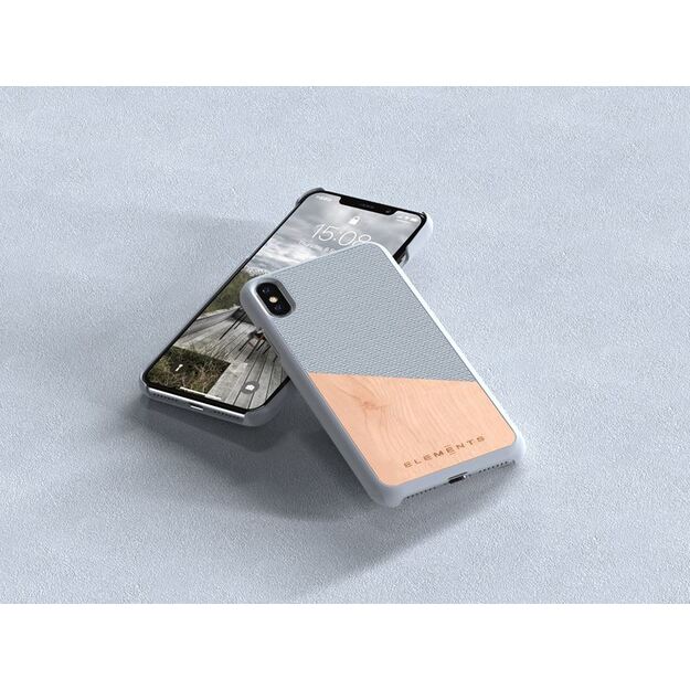 Nordic Elements Original Hel – iPhone Xs Max dėklas su tikro klevo mediena (šviesiai pilka) 25