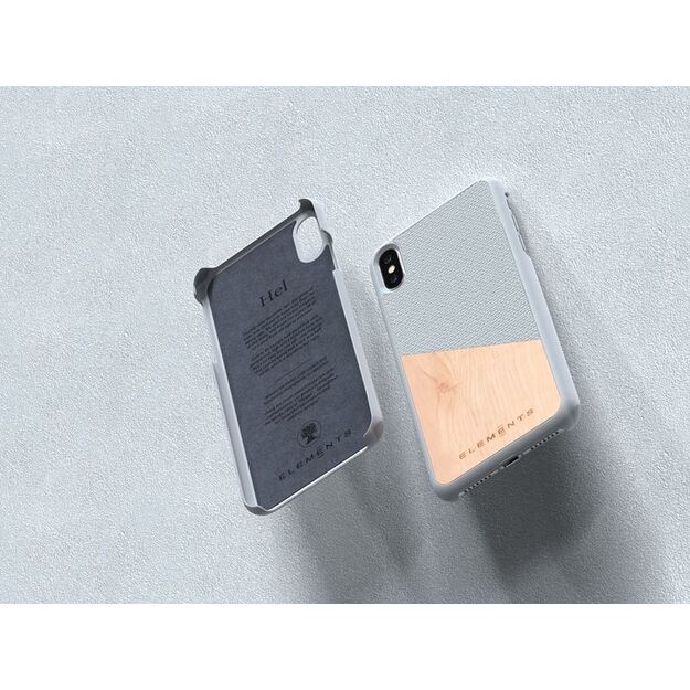 Nordic Elements Original Hel – iPhone Xs Max dėklas su tikro klevo mediena (šviesiai pilka) 21