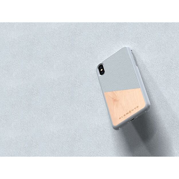 Nordic Elements Original Hel – iPhone Xs Max dėklas su tikro klevo mediena (šviesiai pilka) 20
