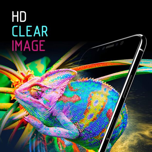 Crong 7D nano lankstus stiklas – pilnai dengianti hibridinė ekrano apsauga 9H Samsung Galaxy A80 / A90