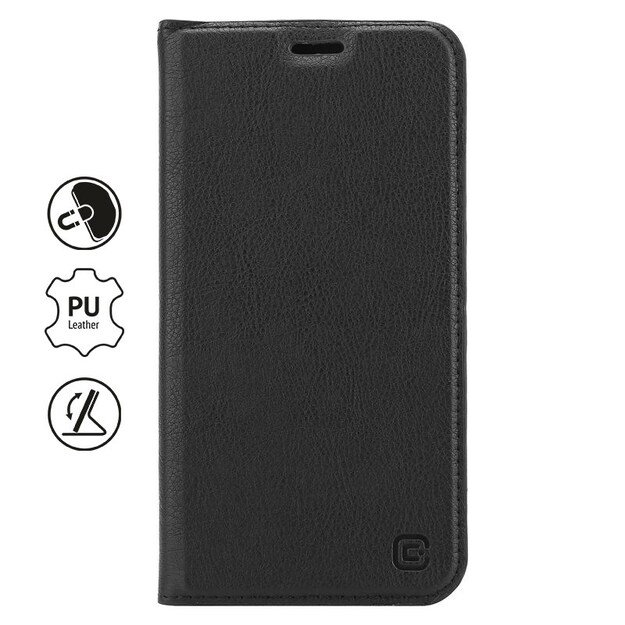 „Crong Folio Case“ – PU odinis dėklas, skirtas „iPhone 11 Pro Max“ (juodas)