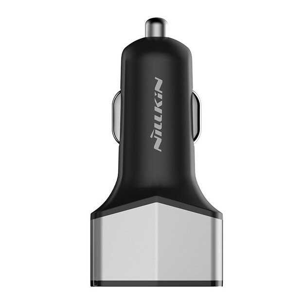 Nillkin Celerity automobilinis įkroviklis – 2x USB-A + 1x USB-C, 32W (sidabras) 1