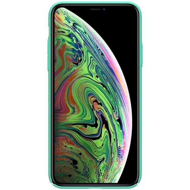 Nillkin Super Frosted Shield – Apple iPhone 11 Pro Max dėklas su logotipo išpjova (mėtos žalia) 4