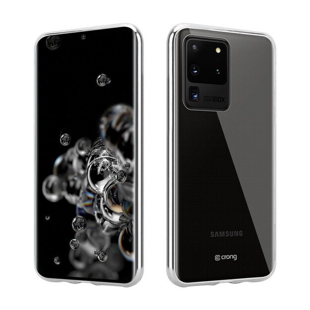 Crong Crystal Slim Cover – apsauginis dėklas, skirtas Samsung Galaxy S20 Ultra (skaidrus) 9