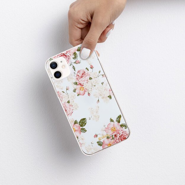 „Crong Flower Case“ – dėklas, skirtas „iPhone 12 Mini“ (02 modelis)