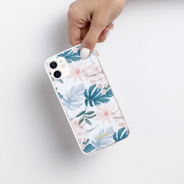 „Crong Flower Case“ – dėklas, skirtas „iPhone 12 Mini“ (01 modelis)