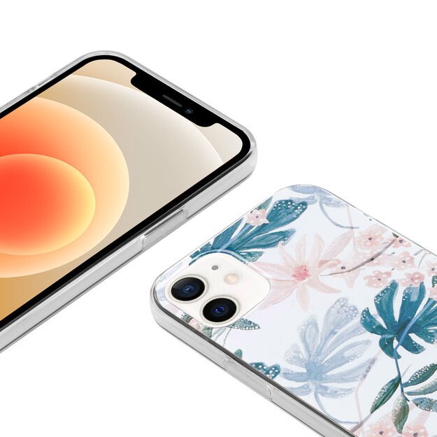 „Crong Flower Case“ – dėklas, skirtas „iPhone 12 Mini“ (01 modelis) 4