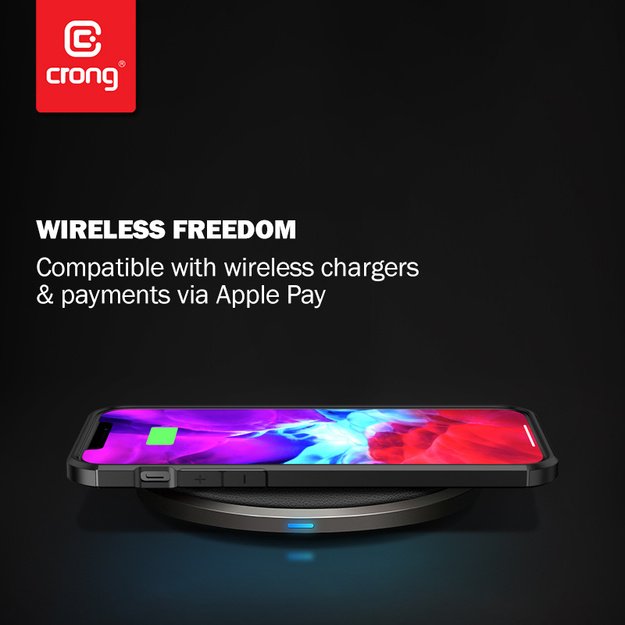 Crong Hybrid Carbon – apsauginis dėklas, skirtas iPhone SE / 8/7 (juodas) 21