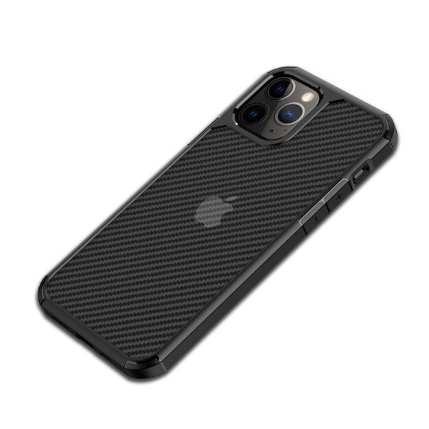 Crong Hybrid Carbon – apsauginis dėklas, skirtas iPhone SE / 8/7 (juodas) 17