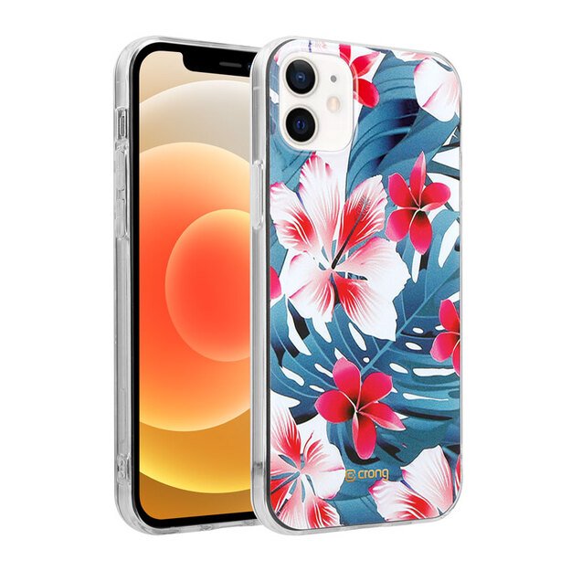 „Crong Flower Case“ – dėklas, skirtas „iPhone 12 Mini“ (03 modelis)