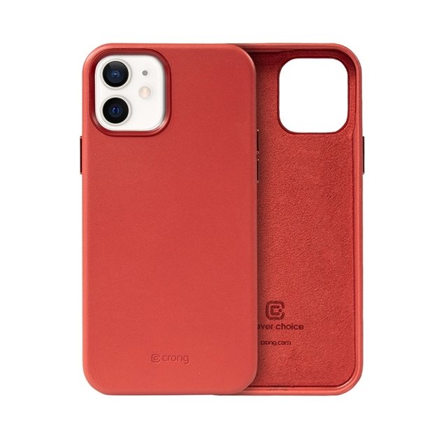 Crong Essential Cover – odinis dėklas, skirtas iPhone 12 / iPhone 12 Pro (raudonas) 15