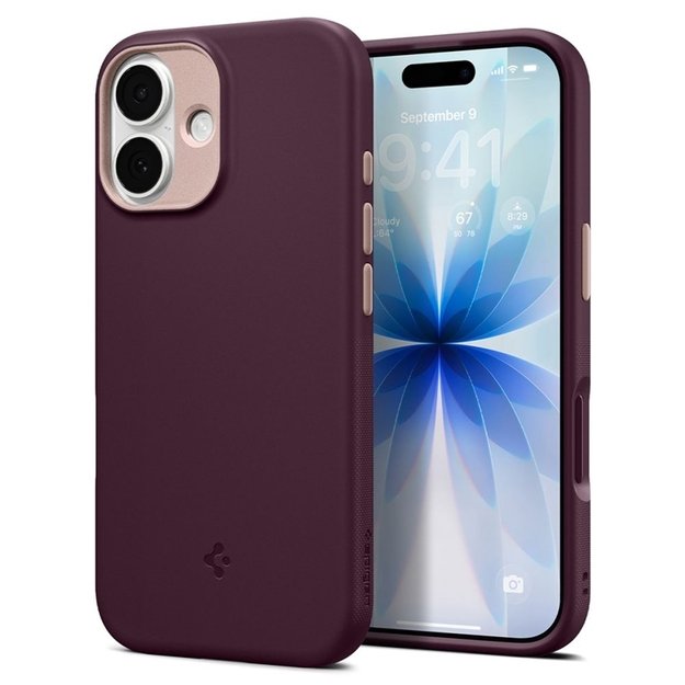 Spigen Nano Pop Mag MagSafe – dėklas, skirtas iPhone 17 (Burgundy Bean)   2