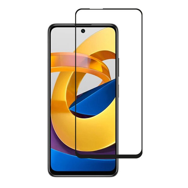 „Crong 7D Nano Flexible Glass“ – pilnai dengianti hibridinė ekrano apsauga 9H POCO M4 Pro 5G 9