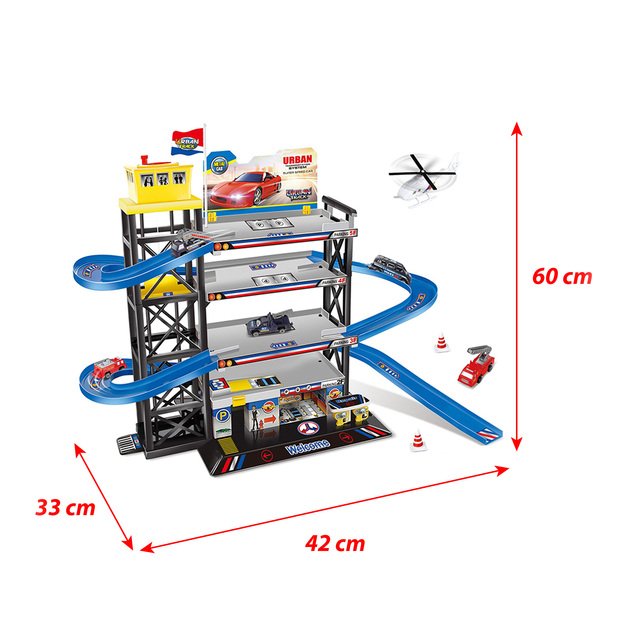 the Parking garage with heliport - replace. pack.
