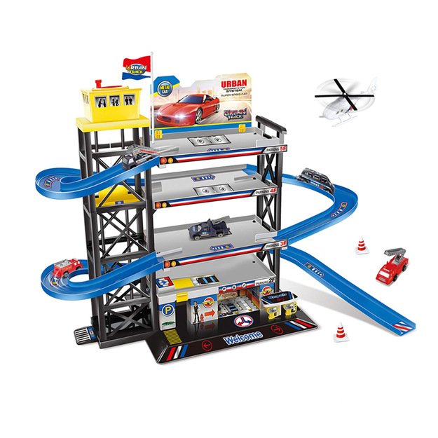 the Parking garage with heliport - replace. pack.