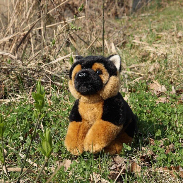 Plush German Shepherd 23 cm ECO-FRIENDLY