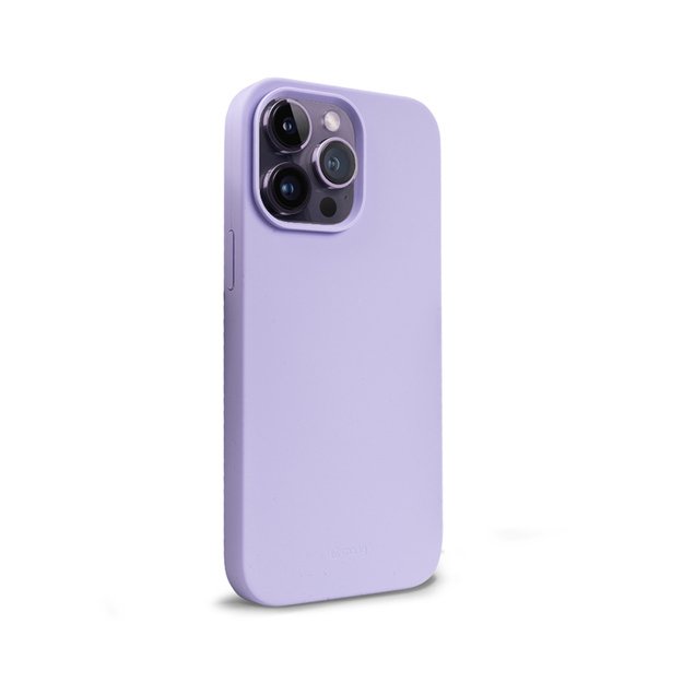 „Crong Color Cover“ skystas silikoninis dėklas, skirtas „iPhone 14 Pro Max“ (violetinė)