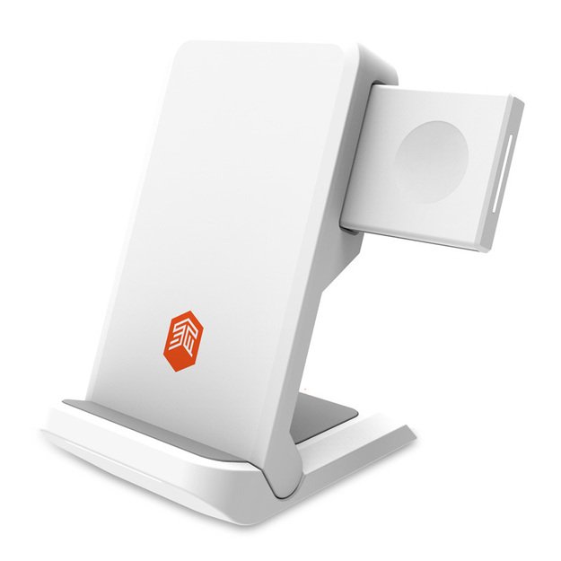 STM ChargeTree Go 3-in-1 įkrovimo stotelė, skirta telefonui, „AirPods“, „Apple Watch“ – balta 2