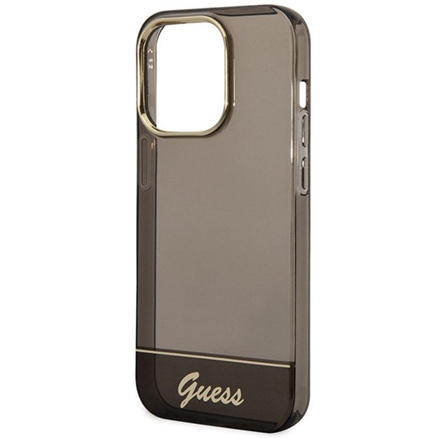 Guess Translucent – dėklas, skirtas iPhone 14 Pro Max (juodas) 22
