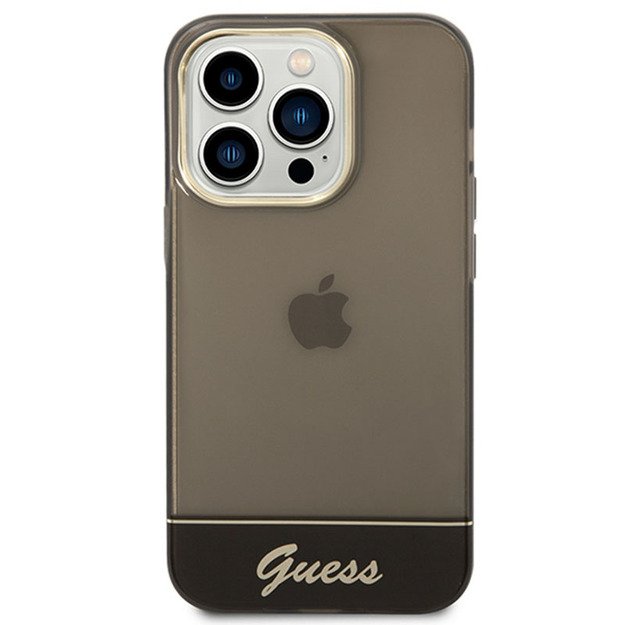 Guess Translucent – dėklas, skirtas iPhone 14 Pro Max (juodas) 19