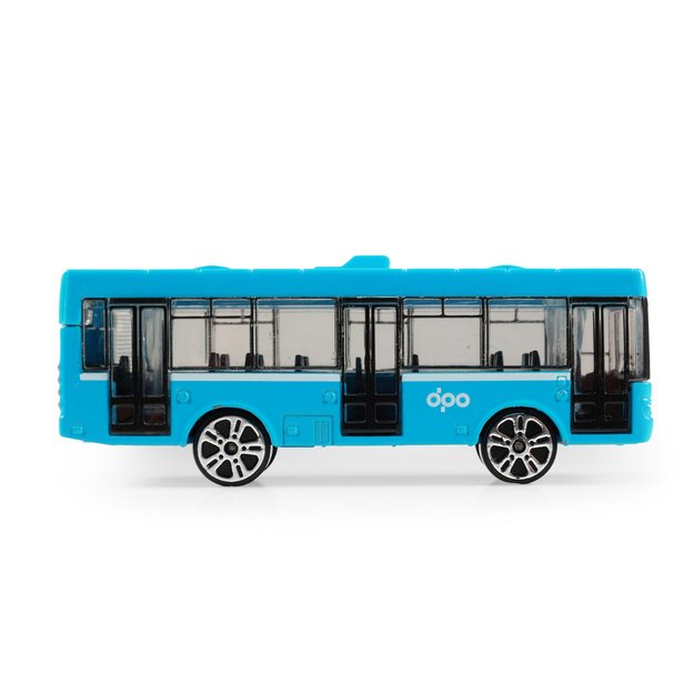 Metal bus DPO Ostrava blue 8 cm