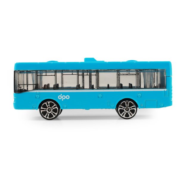 Metal bus DPO Ostrava blue 8 cm