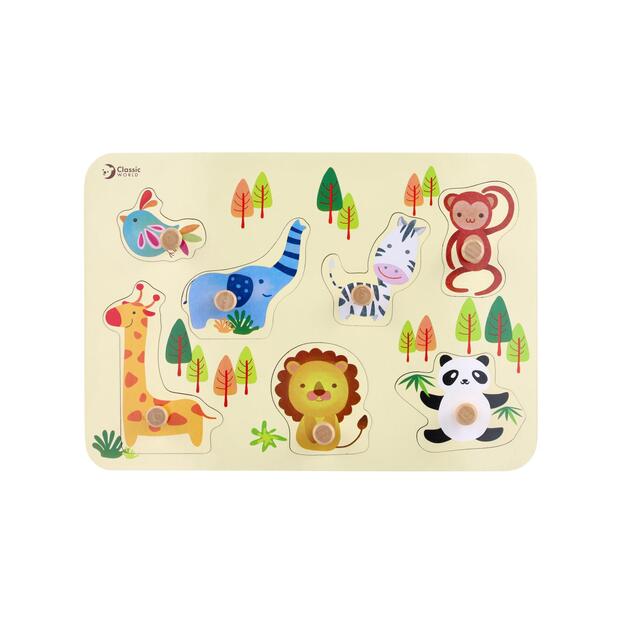 Wooden insert board ZOO in foil